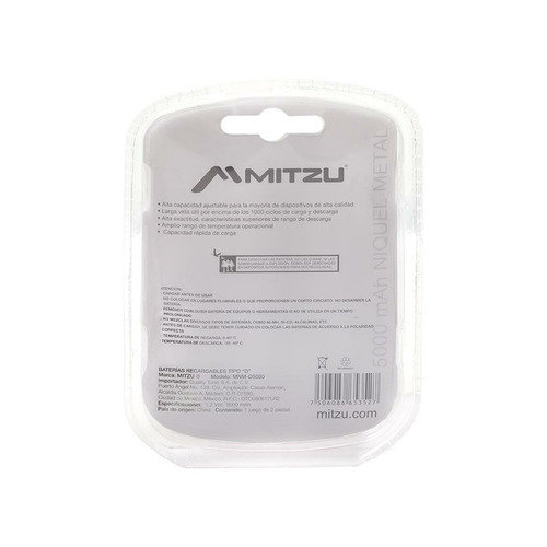 Imagen 2 de 5 de 2 Baterias Pila Recargable Tipo D 5000 Mah Alta Capacidad