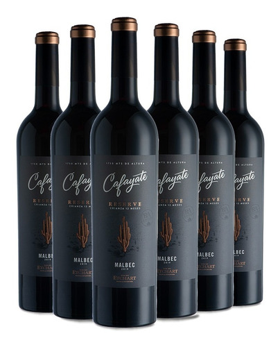 Caja De 6 Botellas De Vino Cafayate Reserve Malbec De 750 Ml