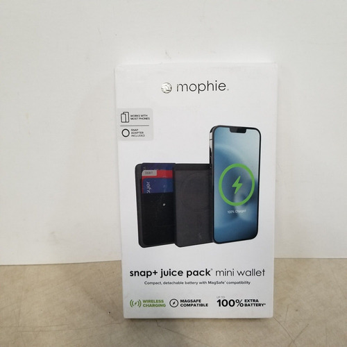 Mophie Snap+ Juice Pack Mini Wallet Portable Charger & C Mme