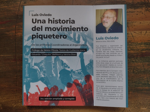 Una Historia Del Mov. Piquetero, Luis Oviedo, Rumbos 3º Ed.