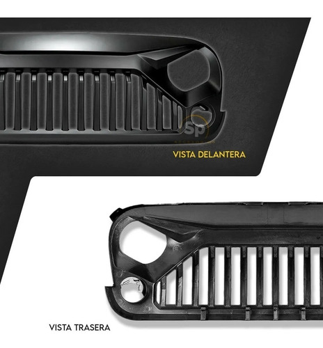 Imagen 5 de 9 de Parrilla Enojada Led Jk Jeep Wrangler 2007-2018 Nueva Angry