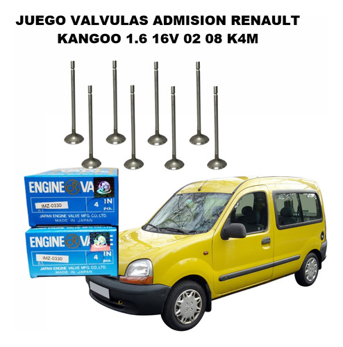 Juego Valvulas Admision Renault Kangoo 1.6 16v 02 08 K4m