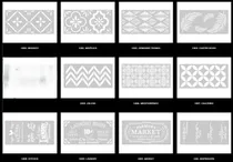Comprar Stencils Eq Arte Extra Grande 30 X 60cm - Modelos Varios