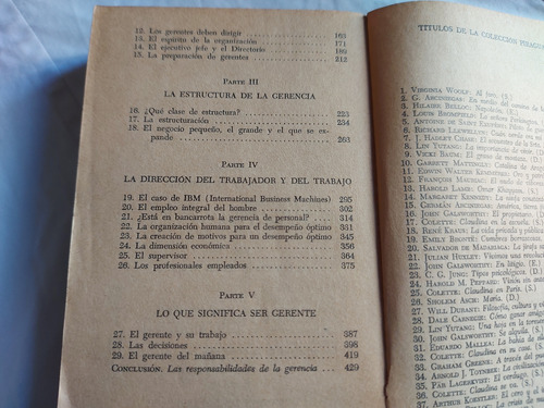 La Gerencia De Empresas - Peter F. Drucker Sudamericana 1963 (Usado)