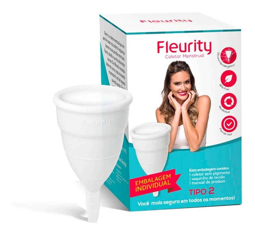 Fleurity - Coletor Menstrual - Tipo 2 Sem Pigmento 1 Unidade