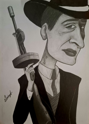 Caricaturas A Mão (com Grafite)
