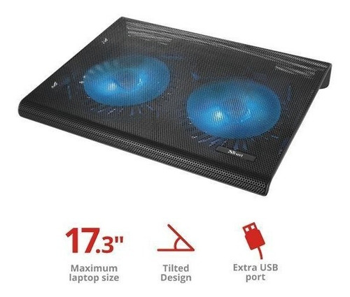 Imagen 2 de 6 de Ventilador Notebook Stand 17 Pulgadas Laptop - Marca Trust