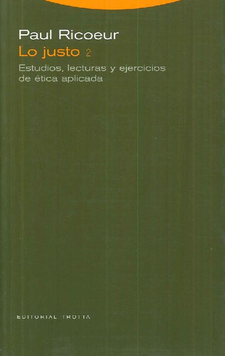 Libro Lo Justo 2 De Paul Ricoeur