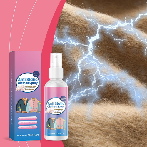 Spray Antiestático Para Ropa De 100 Ml, Protector Antiestáti