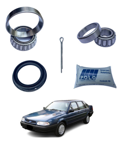 2 Kits Rolamento Roda Traseira Fox 2007 A 2009