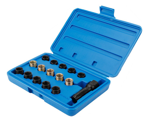 Kit De 16 Ferramentas Para Reparar Roscas De Velas De