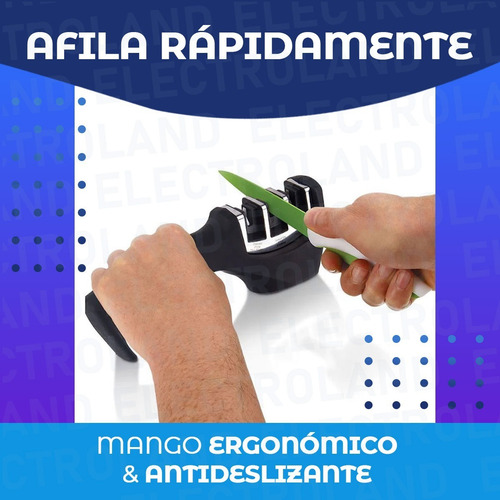 Imagen 4 de 10 de Afilador Manual Cuchillos Profesional 3 Tipos De Afilado