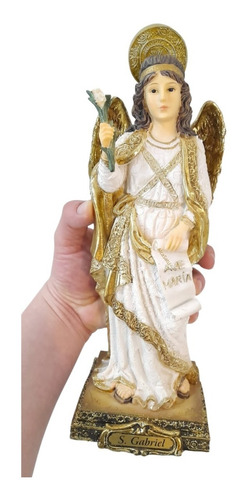 Estatua Arcangel Gabriel Angel Imagen 31cm Italiana