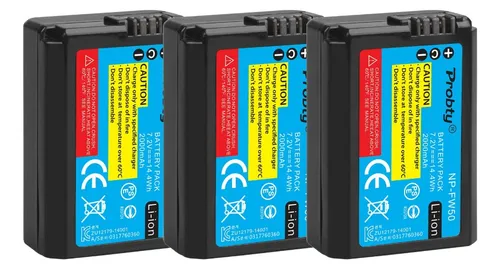 comprar Kit 3x Bat-erias Fw50 Pu002F Sony Alpha A7 A3000 A5000 A6500