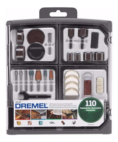 Kit Set 110 Accesorios Dremel 709rw Mini Torno Maletin