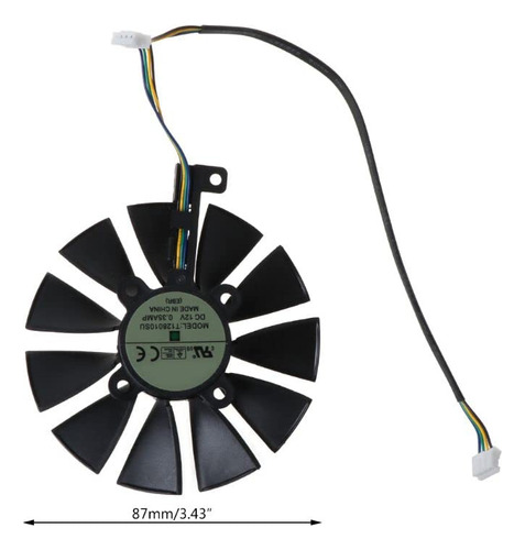 Ventilador Refrigeracion Repuesto 87 Mm 11 Aspa Para Tarjeta