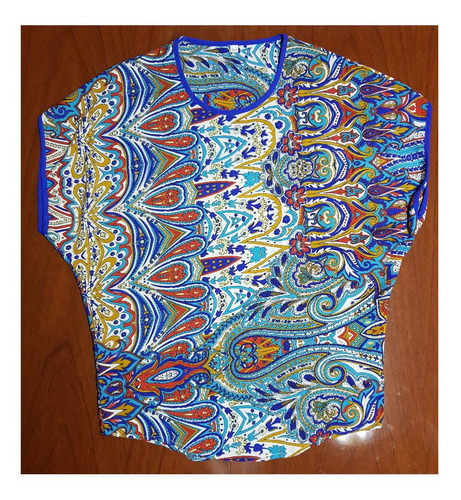 Remera Estampada Manga Tipo Japonesa Talle M/l