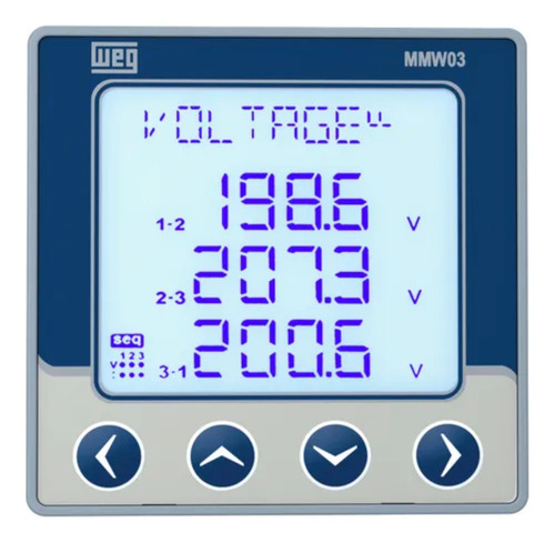 Multimedidor De Grandezas Eletricas Weg Mmw03-m22ch