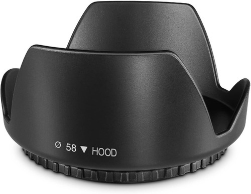 Imagen 1 de 5 de Parasol Para Lentes Canon Eos 77d 80d 90d Rebel T8i T7 T7i