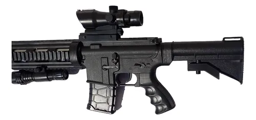 Fusil De Asalto Airsoft Vigor M4 Resorte Mira + Linterna