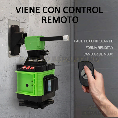 Nível Laser 16 Linhas 4d 360° Com 2 Baterias+ Controle+ Base