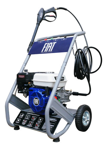 Hidrolavadora A Gasolina 6 Hp 2200psi Con Motor 4 Tiempos Color Gris Con Azul