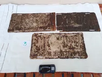 Comprar Lote 3 Antiguas Chapa Patentes, Grandes, Santa Fe Ver L. 3  