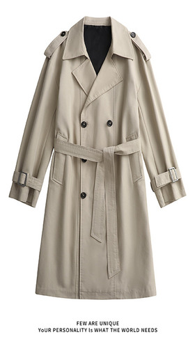 Chaqueta Casual De Otoño Con Gabardina Mediana A La Moda Par