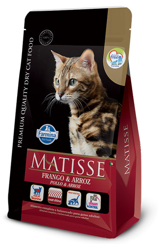 Ração Para Gatos Adultos Sabor Frango E Arroz 7,5kg Matisse