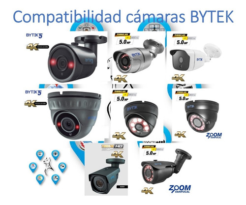 Dvr 4 Canales De 5 Megapixeles Compatible Cámaras Bytek Hdd