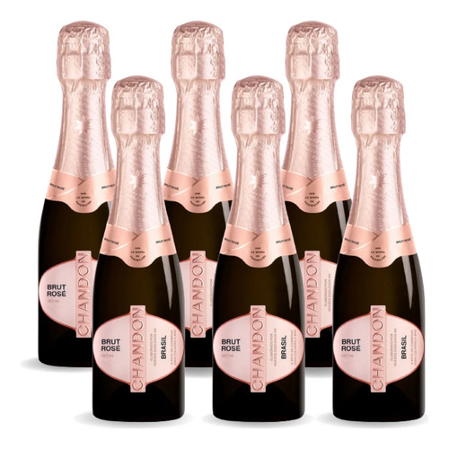 Chandon Brut Rose Baby Espumante 187ml - 6 Undiades