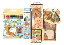 Comprar Set Papelería Escolar Capibara Kawaii Regalo Cute Librería