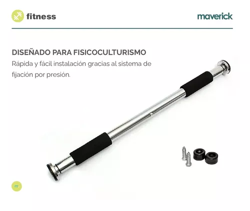 Barra Extensible Para Dominadas Maverick Stickbar Cromada