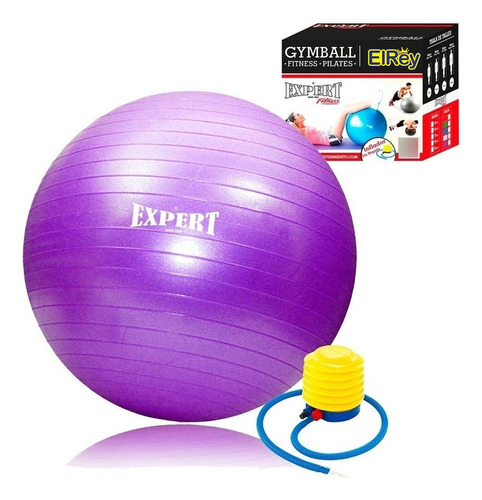 Pelota De Pilates 95cm Fitness Yoga Gymball +inflador El Rey