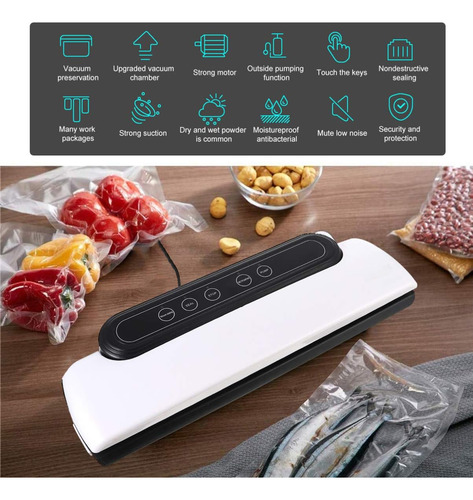 Sellador De Alimentos Sellador Al Vacío Pequeño Sellador Al