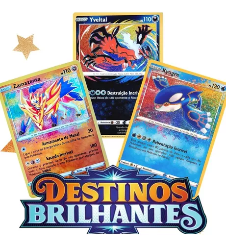 Cartas Pokémon Lendários E Míticos Yveltal E Kyogre Incrível