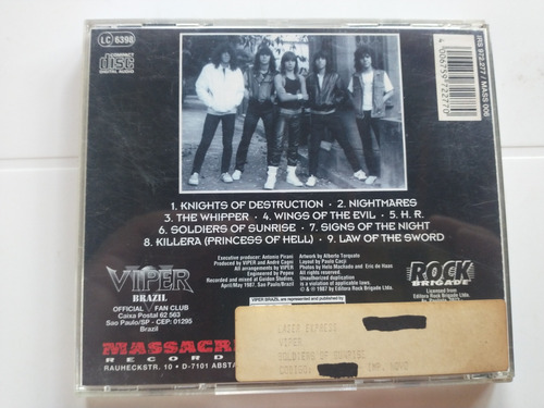 Cd Viper - Soldier Of Sunrise Importado (Usado)