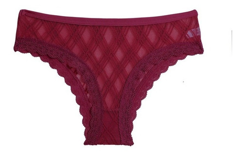 Set De 3 Bragas Fino Encaje Geo Mujer, Ropa Interior Panty