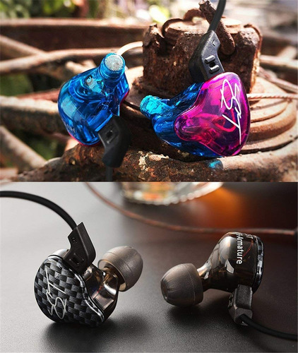 Imagen 3 de 4 de Auriculares In Ear Kz Zst Pro 2 Vias Monitoreo Sin Microfono
