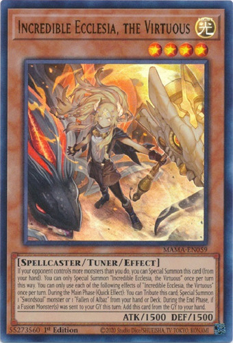 Incredible Ecclesia, The Virtuous / Mystery Tcg Mama-en059 Inglés
