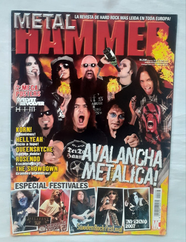 Revista Metal Hammer 2007 Oferta Heavy Metal Hard Rock