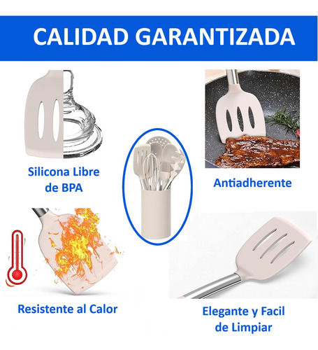 Set 43 Utensilios De Cocina Antiadherentes De Silicona