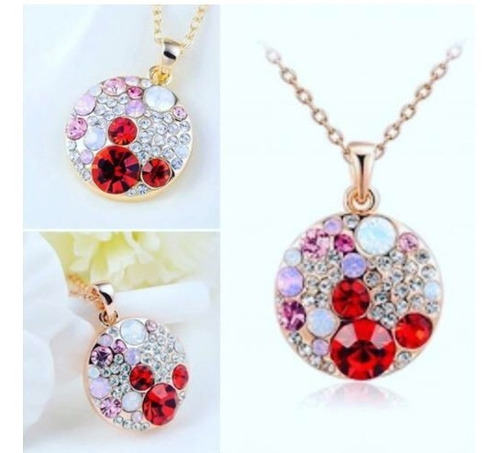 Collar Circulo Cristales Swarovski Elements