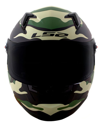 Capacete Ls2 Ff358 Army Camuflado Fosco Verde Militar Tamanho do capacete 60