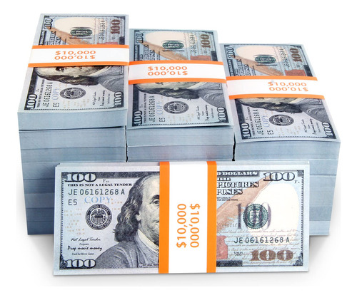 Juego De Simulación Prop Money Bssuperu Para Niños, 300 Unid