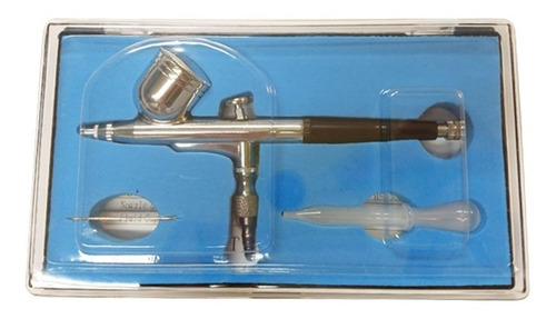 Imagem 5 de 5 de Aerografo Dupla Ação Copo Fixo Bico 0,3mm Bronzeamento Wws