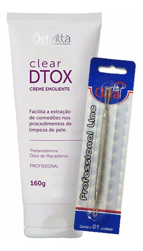 Kit Creme Emoliente Cravos Belvitta 160g Trieta Com Extrator