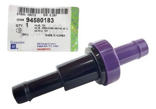 Valvula Pcv Pontiac Matiz 2005-2011 94580183 Gm Parts