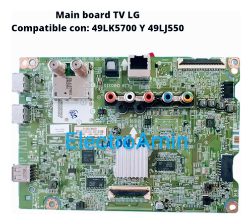 Main Board LG Modelo 49lk5700pdc