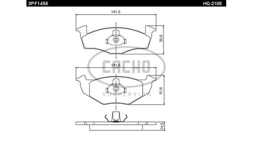 Pastilla De Freno Del P/ Volkswagen Polo Disco Ventilado 96/